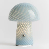 Humber Mini Cordless Glass Mushroom Lamp