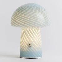 Humber Mini Cordless Glass Mushroom Lamp