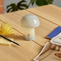 Humber Mini Cordless Glass Mushroom Lamp