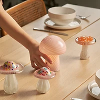 Mini lampe champignon sans fil Humber - Rose