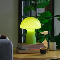 Glass Mushroom Table Lamp