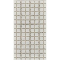 Hunter Paillasson d’intérieur contemporain à formes géométriques - Crème