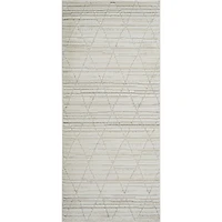Anaya Paillasson d’intérieur contemporain à formes géométriques - Beige