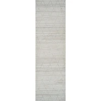 Anaya Tapis de couloir d’intérieur contemporain à formes géométriques - Beige
