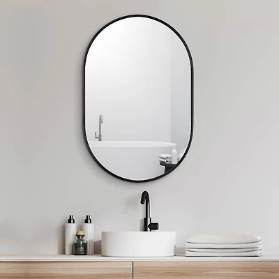 Armoire à pharmacie capsule encadrée par Haute Deco - Noir