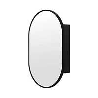 Capsule Black Medicine Cabinet by Haute Deco