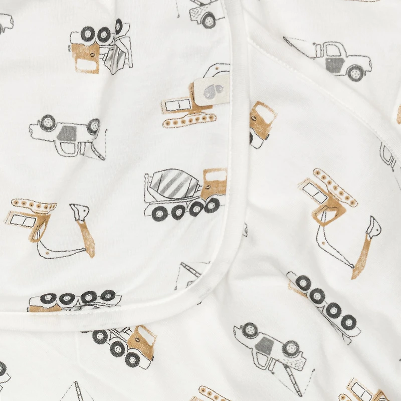 Construction Bamboo-Cotton Baby Blanket