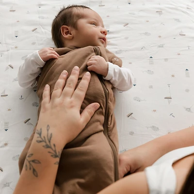Ocean Bamboo-Cotton Baby Blanket