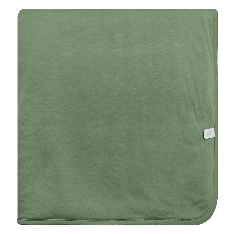 Bamboo-Cotton Baby Blanket - Hunter Green