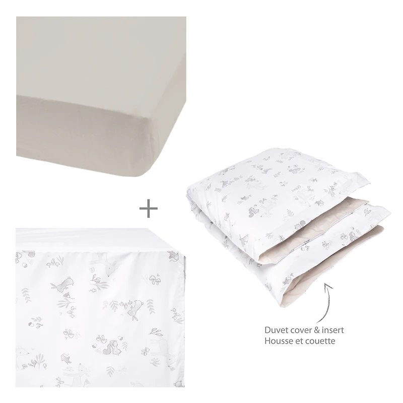 4-Piece Crib Bedding Set