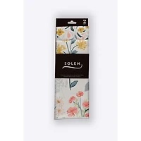Linges à vaisselle en microfibre - Harmonie florale, ensemble de 2
