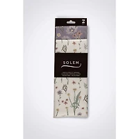 Linges pour vitres et miroirs en microfibre - Douce floraison, ensemble de 4