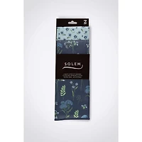 Linges pour vitres et miroirs en microfibre - Inspiration fleurie, ensemble de 4