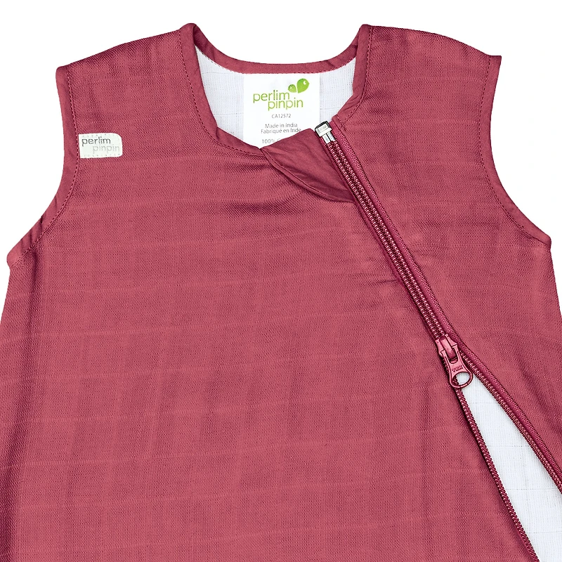 Muslin Sleep Bag - Raspberry