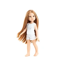 Paola Reina Las Amigas doll in pajamas - Cristi with long hair