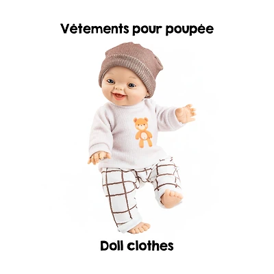 Paola Reina Doll Clothes for Gordis, Los Manus and Alex & Sonia dolls - Teddy bear set