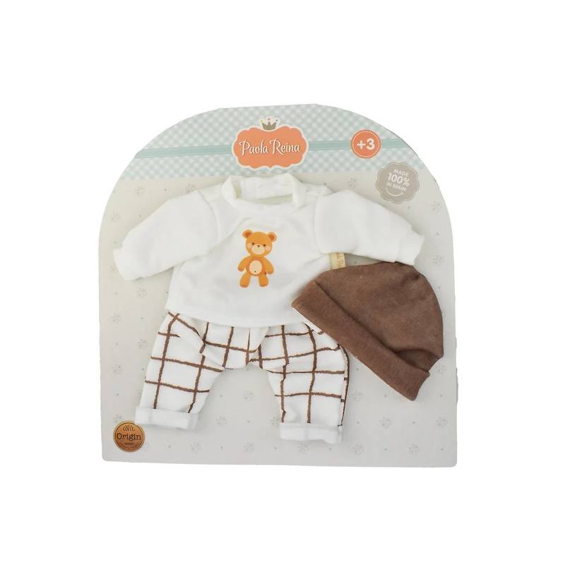 Paola Reina Doll Clothes for Gordis, Los Manus and Alex & Sonia dolls - Teddy bear set