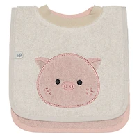 Hooded Towel and Small Bib - Piglet