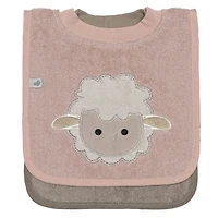 Hooded Towel and Small Bib - Sheep