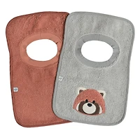 Hooded Towel and Small Bib - Red panda