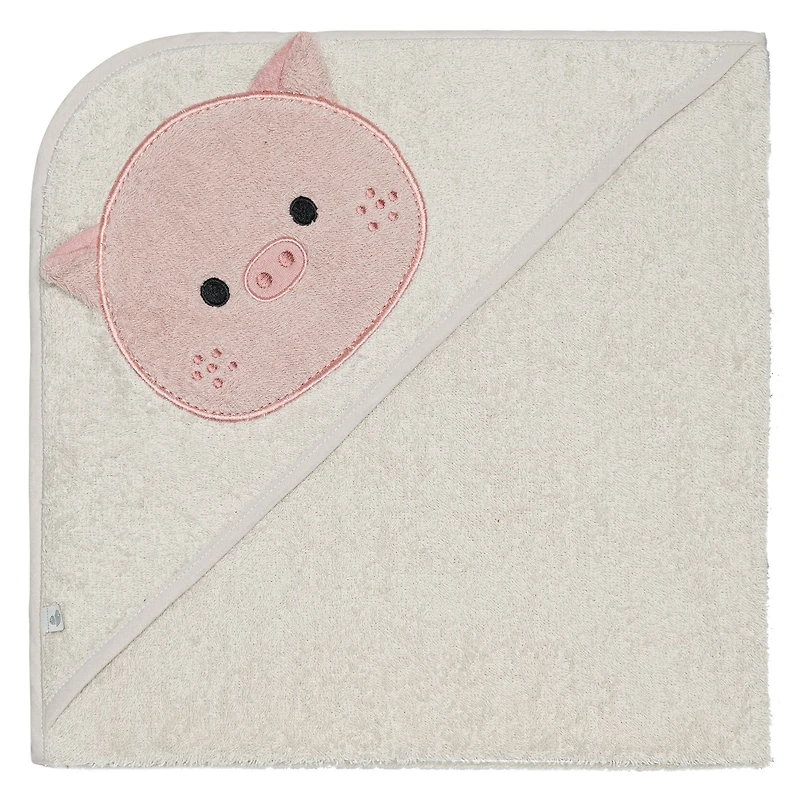Hooded Towel and Small Bib - Piglet