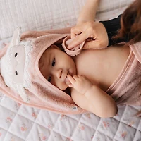 Hooded Towel and Small Bib - Sheep
