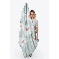 Microfiber Breezy Marguerite Bath Towel - Sage
