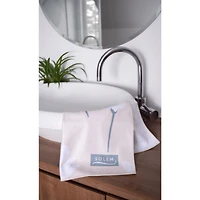 Microfiber Breezy Marguerite Hand Towels - Beige, Set of 2