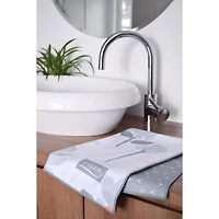 Microfiber Breezy Marguerite Hand Towels - Sage, Set of 2
