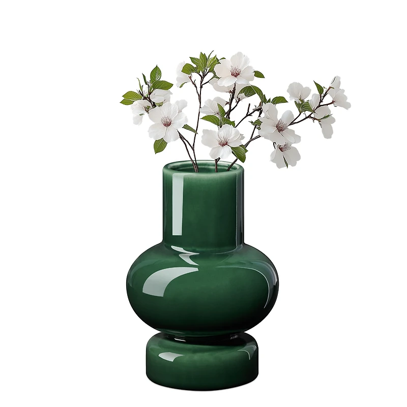 Double Bulb Ceramic Vase, 10