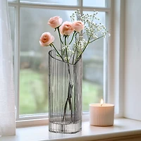 Vase en forme Cœur 8,5 po - Fumée