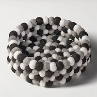 Torre & Tagus Wool Bowl -  Grey, 9"
