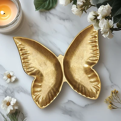 Butterfly Aluminum Decor Dish