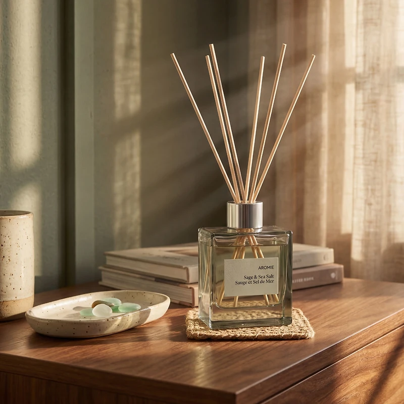 Diffuseur à bâtonnets Sauge et sel marin - 100 ml