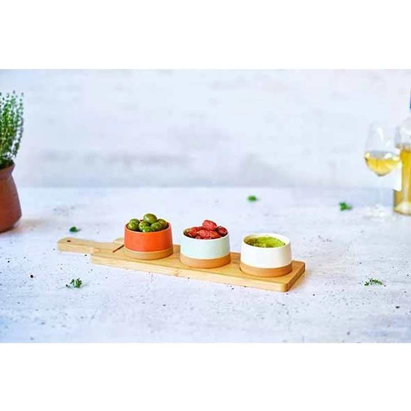 Ensemble bols et planche de service Delta