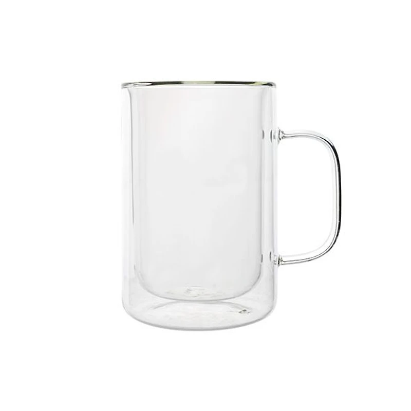 Omagio Cafe Latte Double-Walled Mugs, Set of 2