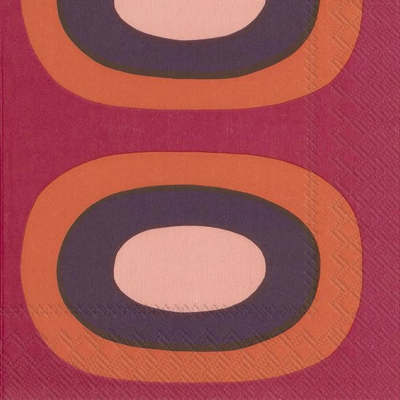 Pack of 20 Melooni Bordeaux Luncheon Napkins