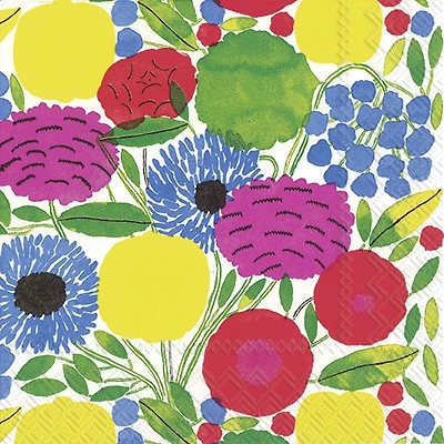 Sitruunapuu Serviettes cocktail, paquet de 20