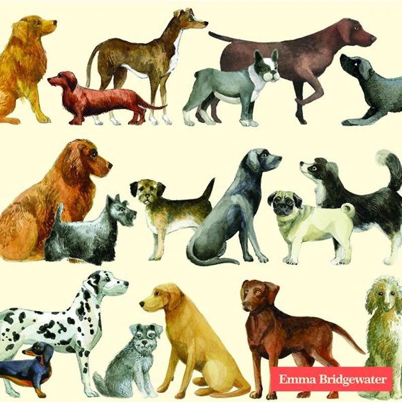 Paquet de 20 serviettes de table « Dogs »