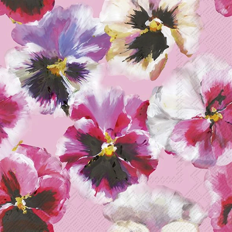 Serviettes de table, paquet de 20 - Viola Rose