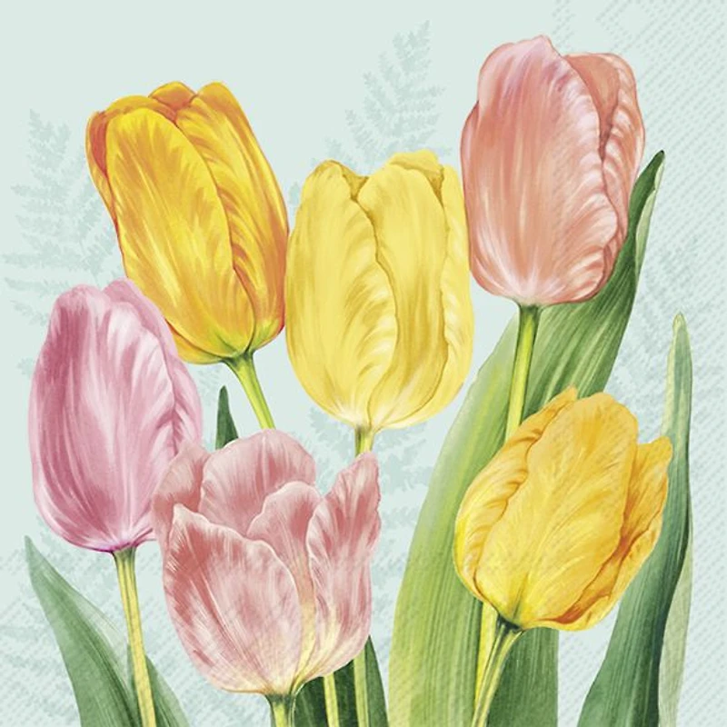 Spring Tulips Lunch Napkins, Pack of 20