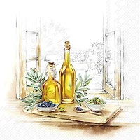 Olive Oil Luncheon Napkins, pack of 20 