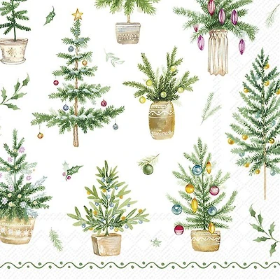 Cocktail Napkins, Pack of 20 - Festive Holidays