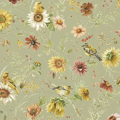 Luncheon Napkins, Pack of 20 - Late Summer Beauties