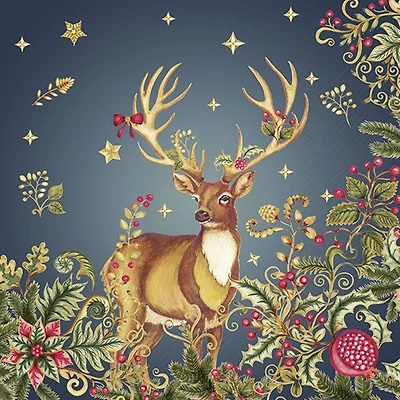 Cocktail Napkins, Pack of 20 - Opulent Deer