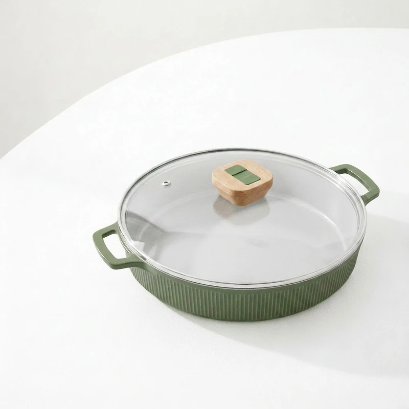 Veraroma™ Die Cast Aluminium Ceramic Non-Stick Casserole With Cover 28cm
