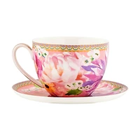 Maxwell & Williams Set of 2 Dahlia Cups & Saucers - 400ml