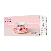 Maxwell & Williams Set of 2 Enchantment Cups & Saucers - 200ml