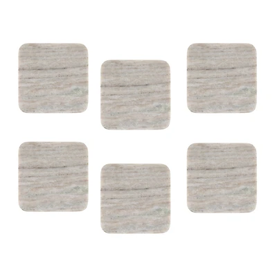 Maxwell & Williams Set of 6 Square Marble Coasters - 10 x 10cm