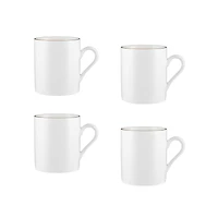 Maxwell & Williams ensemble de 4 tasses « White Gold » - 300 ml